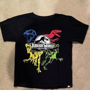 Jurassic World Kids Dinosaur Tee - Black, Red, Blue, Yellow, Green